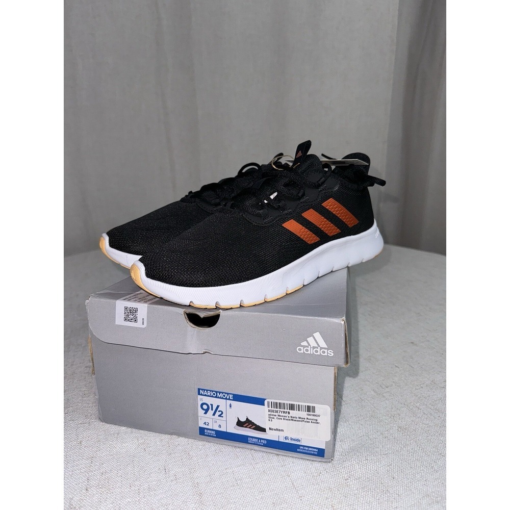 NEW Adidas Nario Move Women's Tennis Shoes 9.5 GY8594 NIB Copper Fall Orange - Picture 7 of 7
